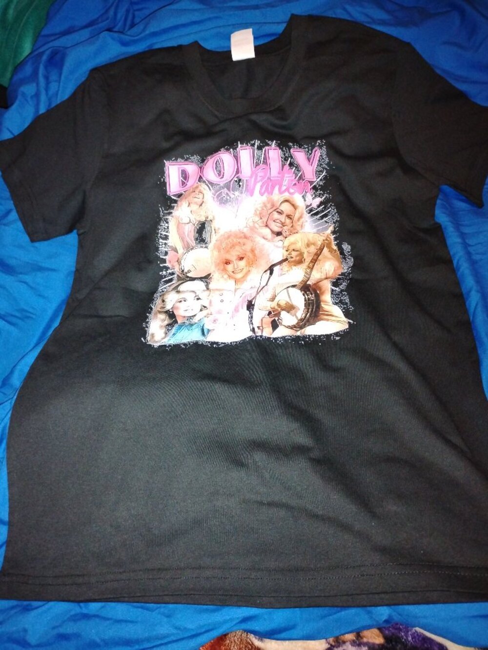 Dolly's Short Sleeve Black T shirt Cotton Blend Size Small New